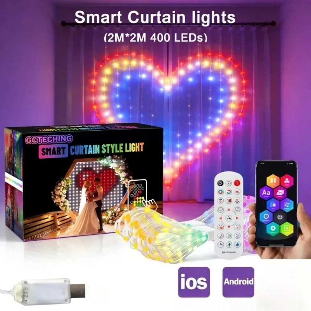 Smart Led Garden - Rideaux lumineux LED à pixels pour