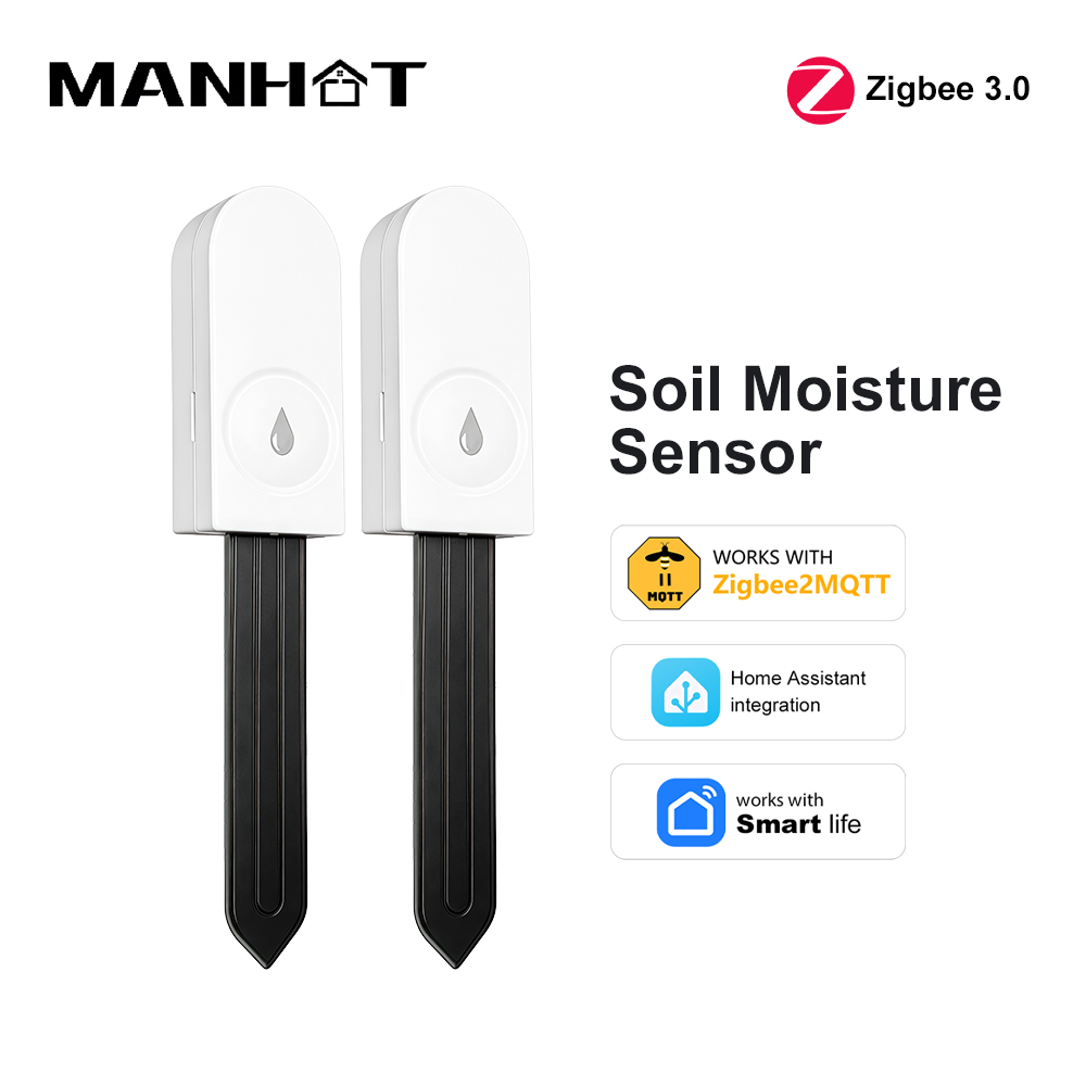Smart Garden Sensors - Capteur d'humidité du sol Zigbee 3.0,
