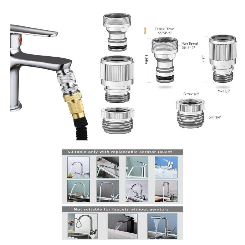 Smart Garden Tap - Connecteur rapide de robinet d'évier, adaptateur