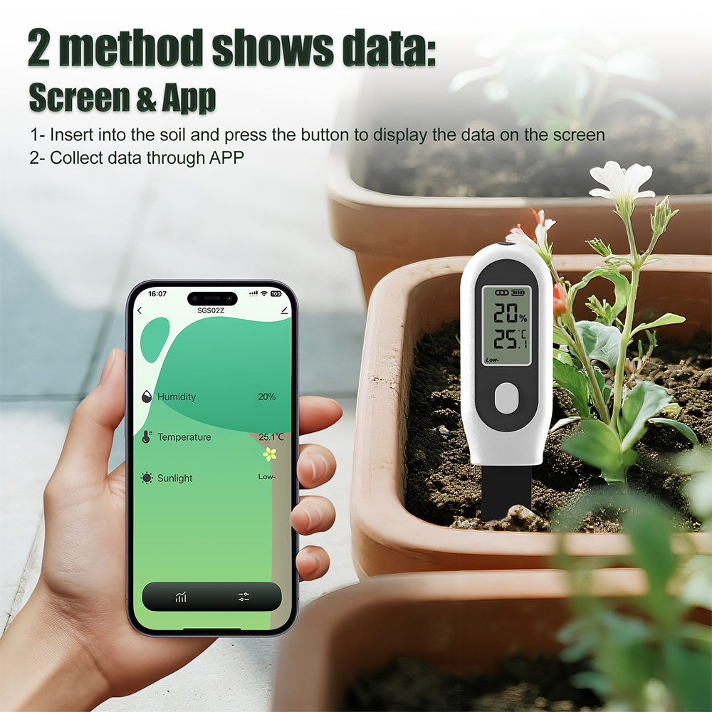 Smart Garden Sensors - Testeur de sol 3 en 1,