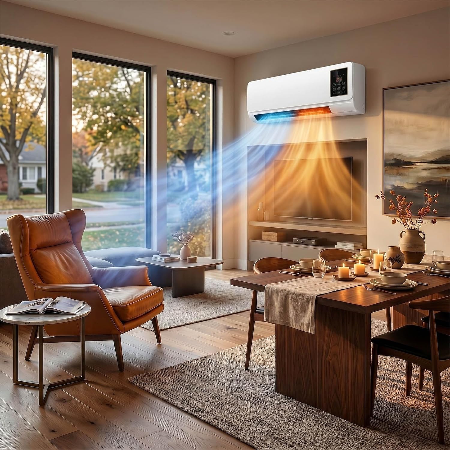 Smart Led Garden - Ventilateur et chauffage combinés à montage