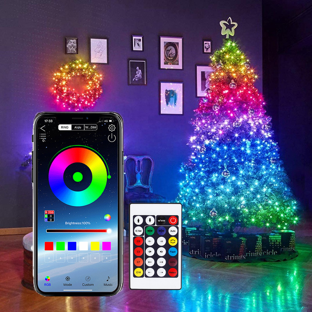 Smart Led Garden - Guirxiété Lumineuse LED Intelligente WS2812B, Télécommande,