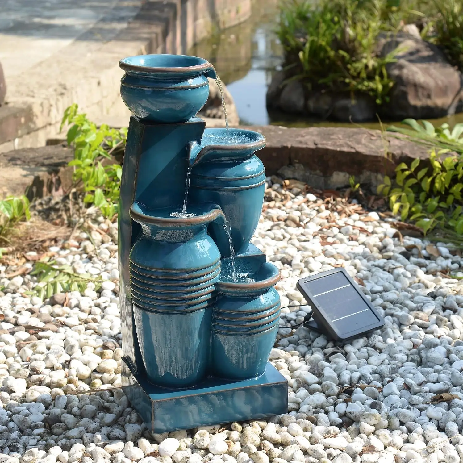 Fontaine à eau solaire à 4 niv - Smart Garden Spotlights avis et prix