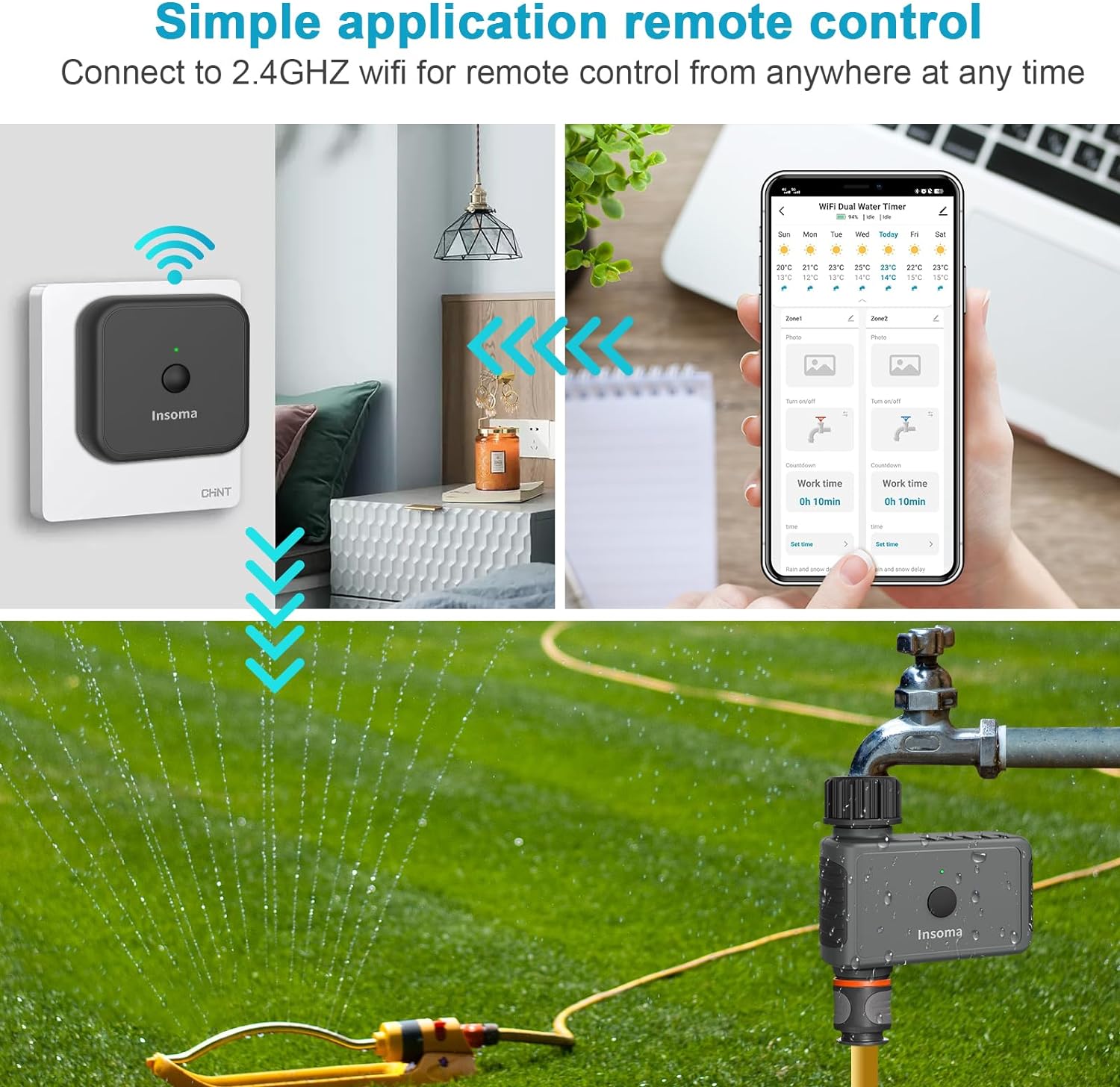 Insoma Wifi minuterie d'arrosa - Smart Garden At Home avis et prix
